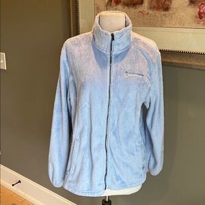 Baby Blue Plush Fluffy Jacket Womens Large